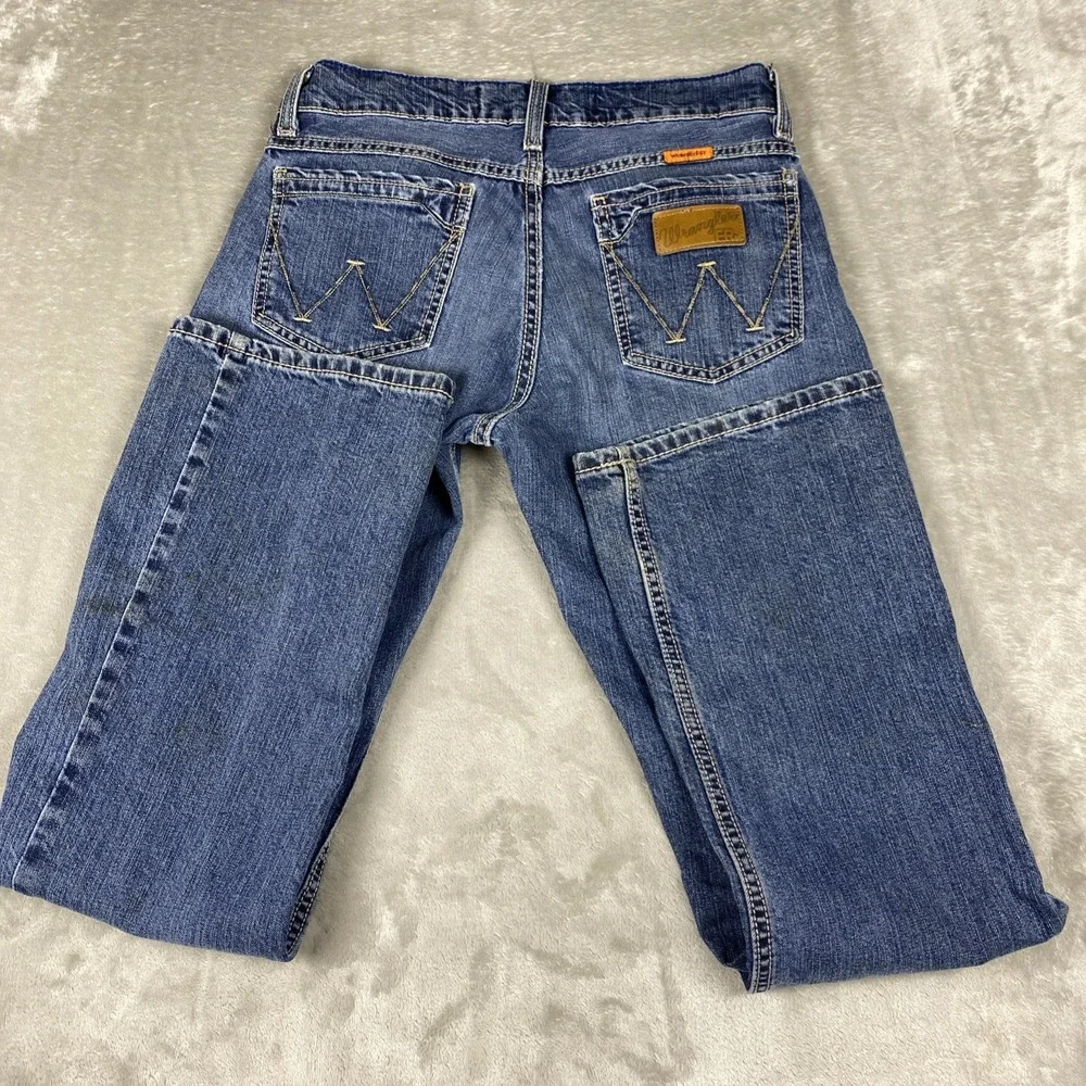 Wrangler FR Men's 30x32 Flame Resistant FR77MTM 17 ATPV Work Denim Blue Jeans